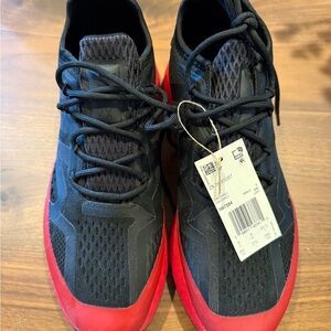 Men's ZX 2K Boost Adidas Black and Red Athletic Shoes